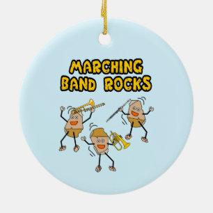 Marching Band Rocks Keramik Ornament