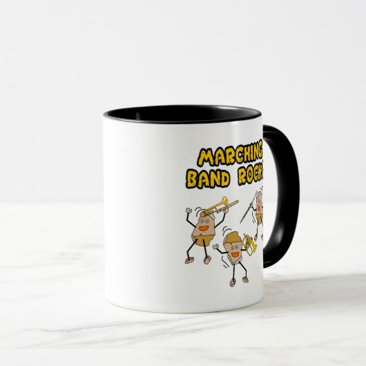 Marching Band Rocks Tasse (VorderseiteRechts)