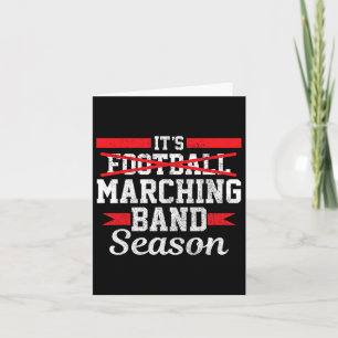Marching Band Saison nicht Fußball Funny High Scho Karte