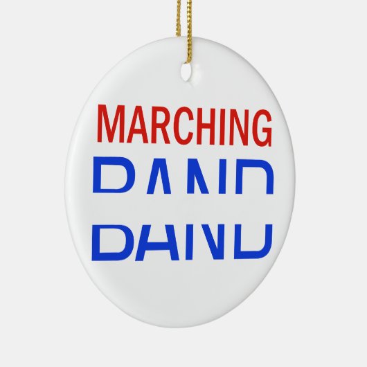 Marching Band School Name Drop Keramikornament (Rechts)