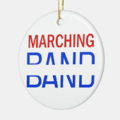 Marching Band School Name Drop Keramikornament (Links)