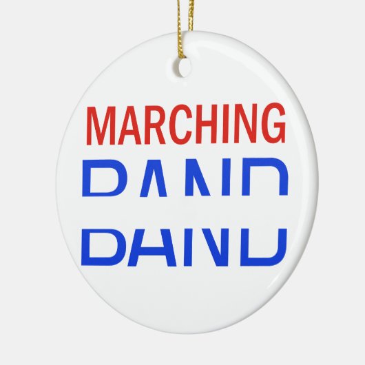 Marching Band School Name Drop Keramikornament (Links)