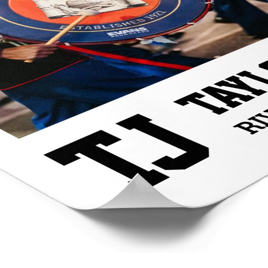 Marching Band Senior 2025 Sports Foto Collage Poster (Ecke)