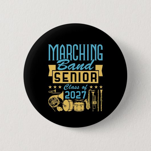 Marching Band Senior 2027 Button (Vorderseite)