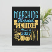 Marching Band Senior 2027 Einladung (Stehend Vorderseite)