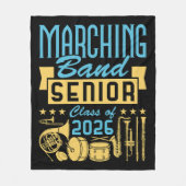 Marching Band Senior Class of 2026 Fleecedecke (Vorderseite)