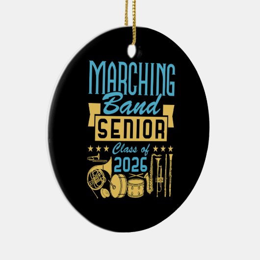 Marching Band Senior Class of 2026 Keramik Ornament (Rechts)