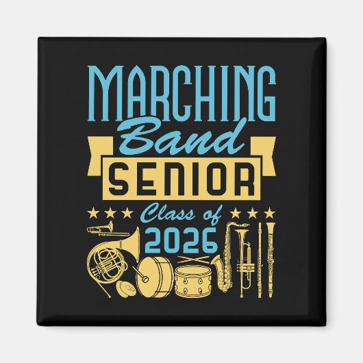 Marching Band Senior Class of 2026 Magnet (Vorne)