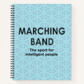 Marching Band Sport Notizblock (Vorderseite)