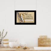 Marching Band Sprichwort & Quotes - Saxophon Poster (Küche)