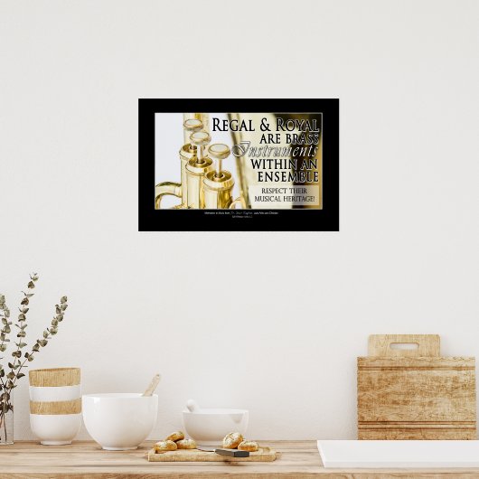 Marching-Band-Sprichwort und -Quotes - Messgeräte Poster (Küche)