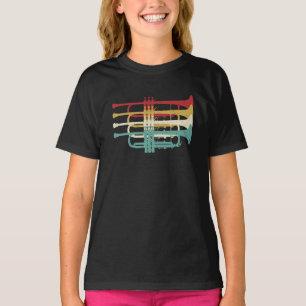Marching Band Trompeter Retro-Design T-Shirt