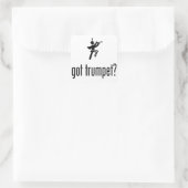 Marching Band - Trumpet Player Quadratischer Aufkleber (Tasche)