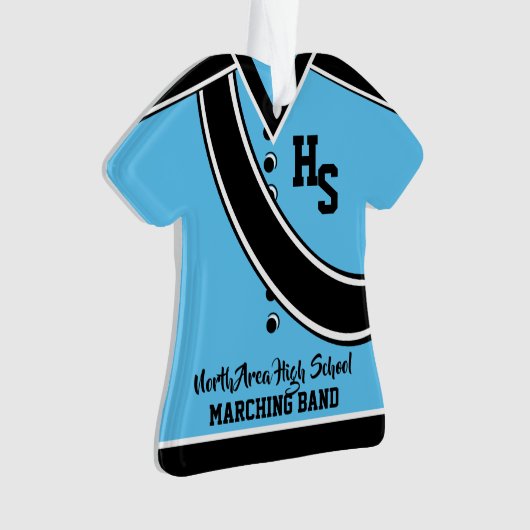 Marching Band Uniform mit Foto Ornament (Vorderseite)