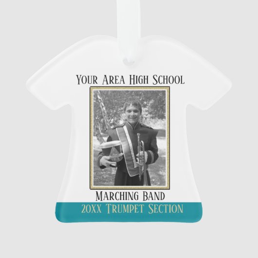 Marching Band Uniform mit Foto Ornament (Rückseite)