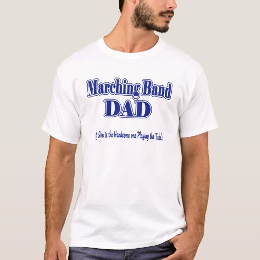 Marching Band Vater/Tuba T-Shirt (Vorderseite)