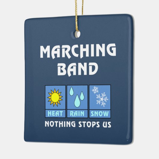 Marching Band Weather Keramikornament (Links)