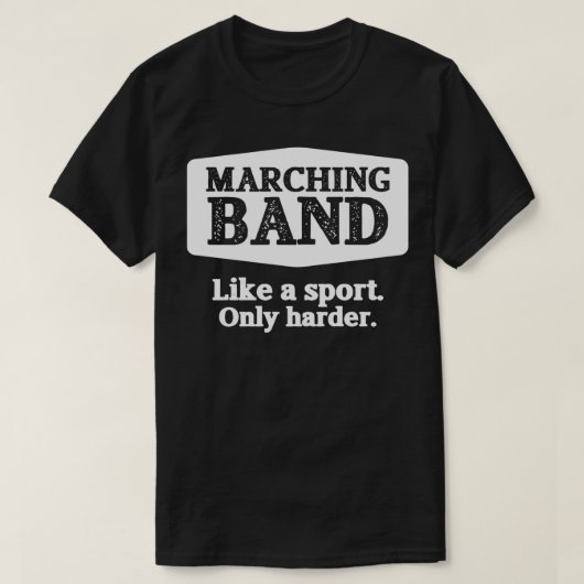 Marching Band wie ein Sport-Nur Harter Funny Band T-Shirt (Design vorne)