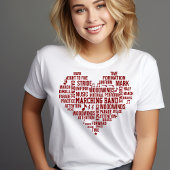 Marching Band Word Cloud Tshirt