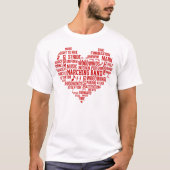Marching Band Word Cloud Tshirt - Red (Vorderseite)