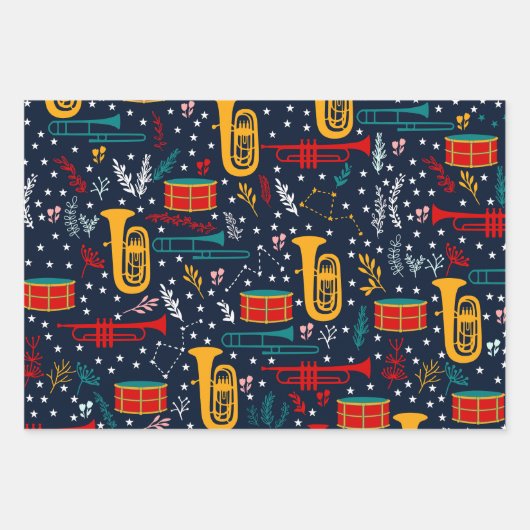 Marching Band Wrapping Paper Geschenkpapier Set (Vorderseite 2)
