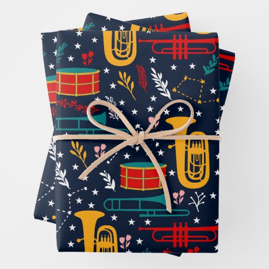 Marching Band Wrapping Paper Geschenkpapier Set (Beispiel)