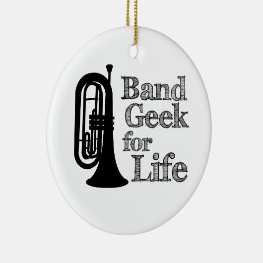 Marching Baritone Band Geek Keramikornament (Rechts)