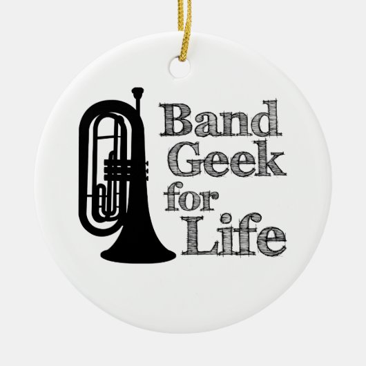 Marching Baritone Band Geek Keramikornament (Vorne)