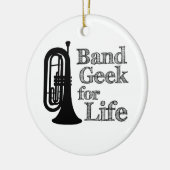 Marching Baritone Band Geek Keramikornament (Links)