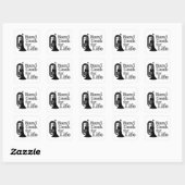 Marching Baritone Band Geek Quadratischer Aufkleber (Blatt)