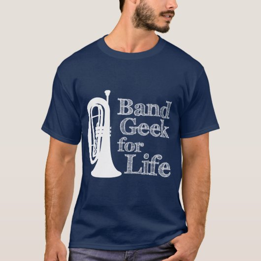 Marching Baritone Band Geek T-Shirt (Vorderseite)