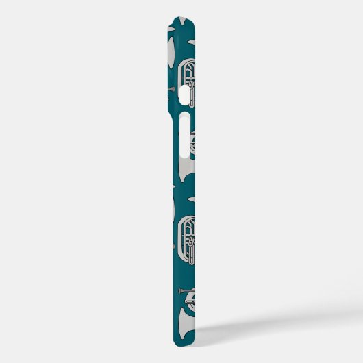 Marching Baritone Crosshatch Case-Mate iPhone Hülle (Rückseite / Links)