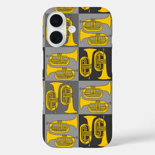 Marching Baritone Crosshatch Case-Mate iPhone Hülle (Rückseite)