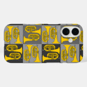 Marching Baritone Crosshatch Case-Mate iPhone Hülle (Rückseite (Horizontal))