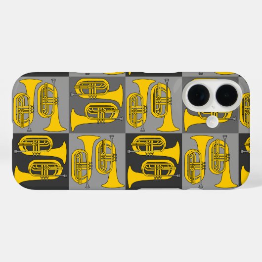 Marching Baritone Crosshatch Case-Mate iPhone Hülle (Rückseite (Horizontal))