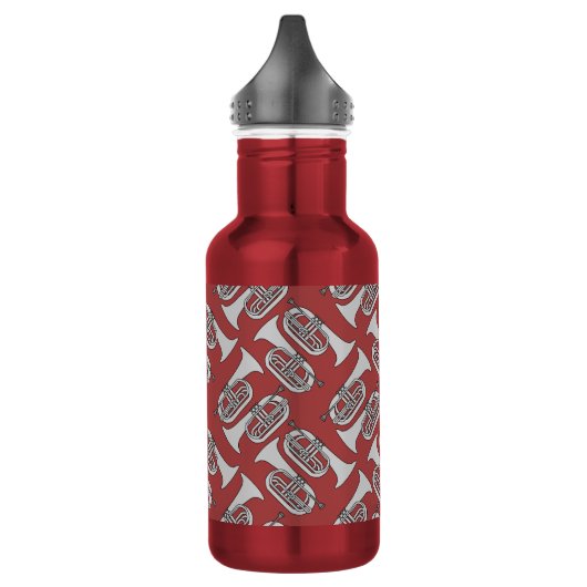 Marching Baritone Crosshatch Edelstahlflasche (Links)