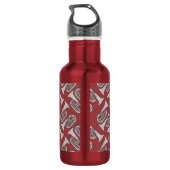 Marching Baritone Crosshatch Edelstahlflasche (Rückseite)