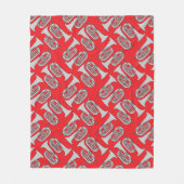 Marching Baritone Crosshatch Fleecedecke (Vorderseite)