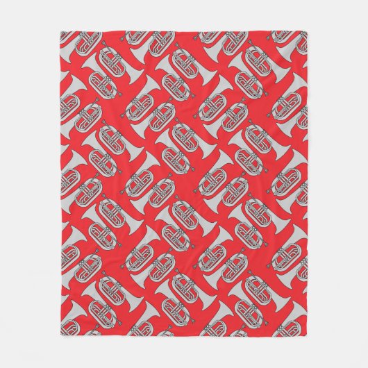 Marching Baritone Crosshatch Fleecedecke (Vorderseite)