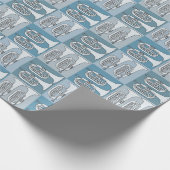 Marching Baritone Crosshatch Geschenkpapier (Ecke)