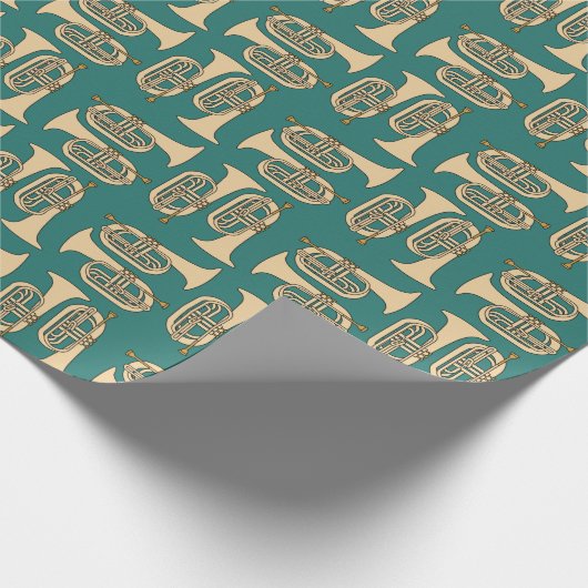 Marching Baritone Crosshatch Geschenkpapier (Ecke)