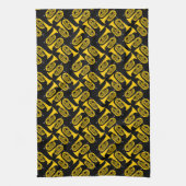 Marching Baritone Crosshatch Geschirrtuch (Vertikal)