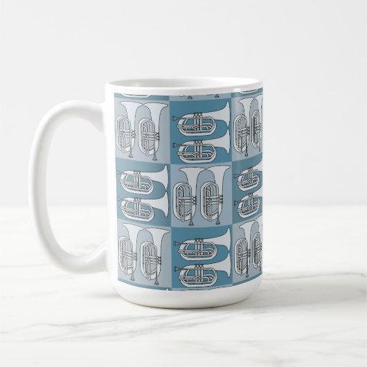 Marching Baritone Crosshatch Kaffeetasse (Links)