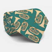 Marching Baritone Crosshatch Krawatte (Gerollt)