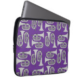 Marching Baritone Crosshatch Laptopschutzhülle (Vorne Rechts)