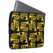 Marching Baritone Crosshatch Laptopschutzhülle (Vorne Rechts)