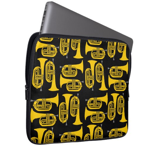 Marching Baritone Crosshatch Laptopschutzhülle (Vorne Rechts)