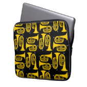 Marching Baritone Crosshatch Laptopschutzhülle (Vorderseite Links)
