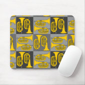 Marching Baritone Crosshatch Mousepad (Mit Mouse)