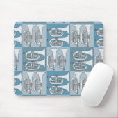 Marching Baritone Crosshatch Mousepad (Mit Mouse)